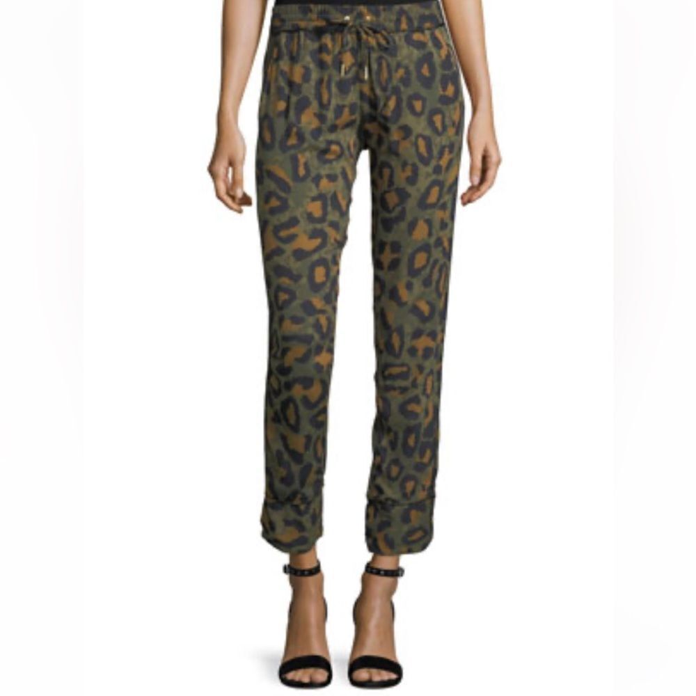 Zadig & Voltaire Parone Leopard Print Drawstring … - image 1